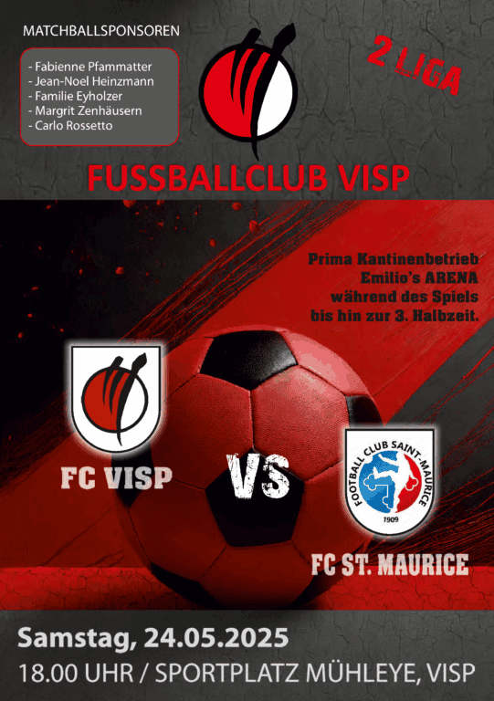 Flyer FC Visp vs FC St. Maurice