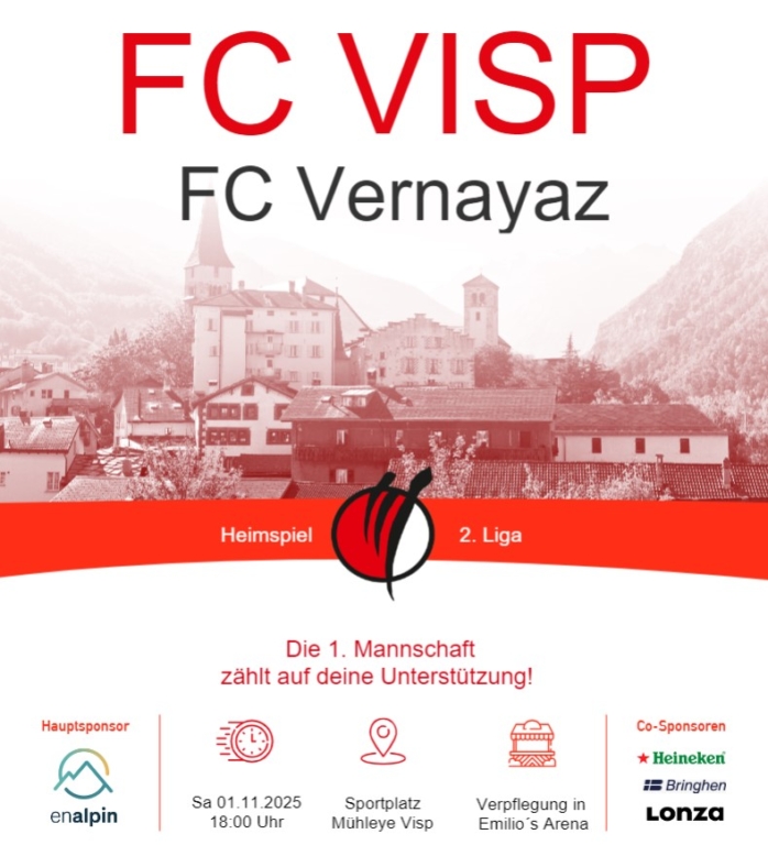 Flyer FC Visp vs FC Vernayaz