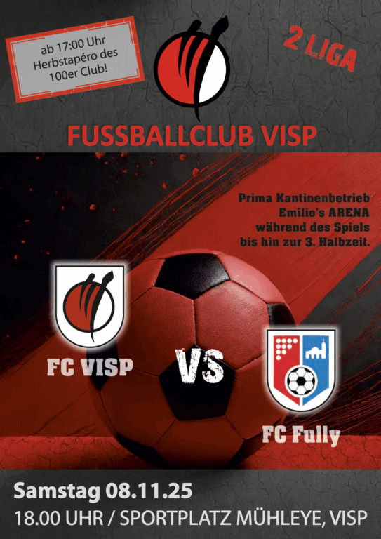 Flyer FC Visp vs FC Fully